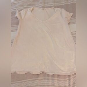 cream colored tee